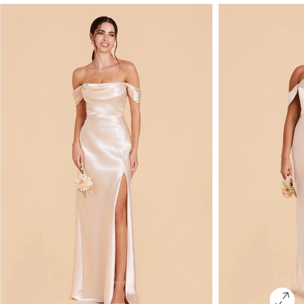 Birdy Grey Satin Dress in Blush Pink